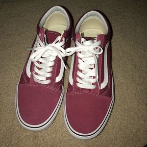Burgundy Old Skool Vans (New)